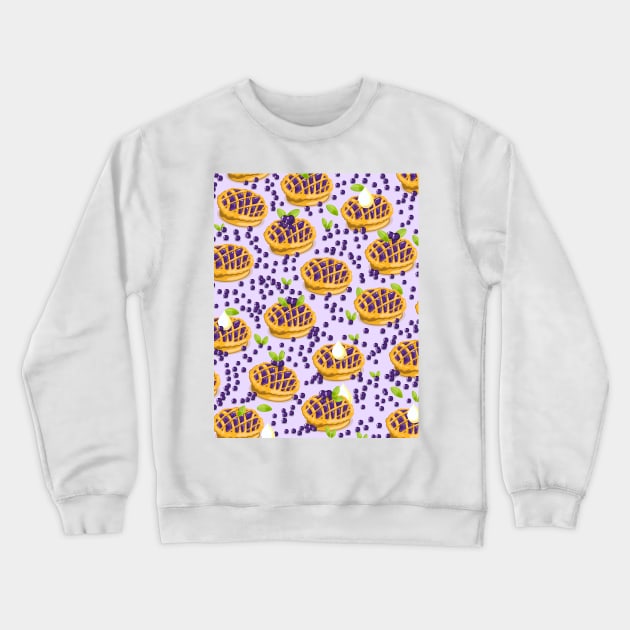 Blueberry pie pattern. Crewneck Sweatshirt by nickemporium1